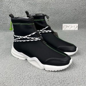 John Geiger 002 High OG Men 8 Shoes Black White Lime Green 2018 Sneakers Yeezy 2